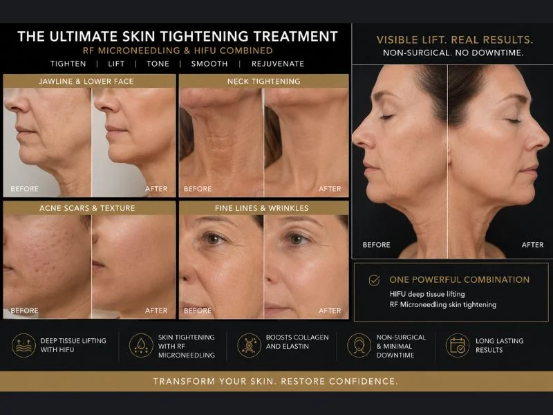 Results of combined treatment for the ultimate skin tightening treatment Theale