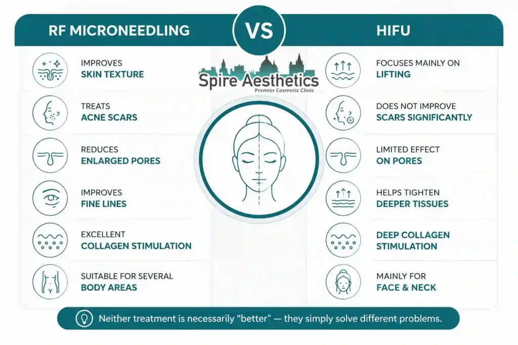 RF Microneedling vs HIFU: Which Treatment Gives Better Results Theale?